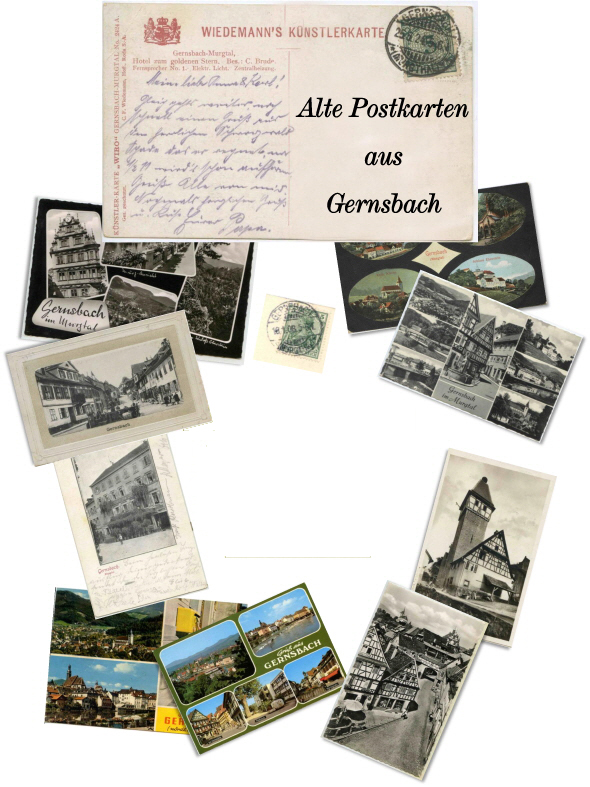 Alte Postkartenmotive von Gernsbach